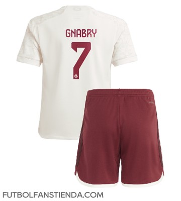 Bayern Munich Serge Gnabry #7 Tercera Equipación Niños 2023-24 Manga Corta (+ Pantalones cortos)